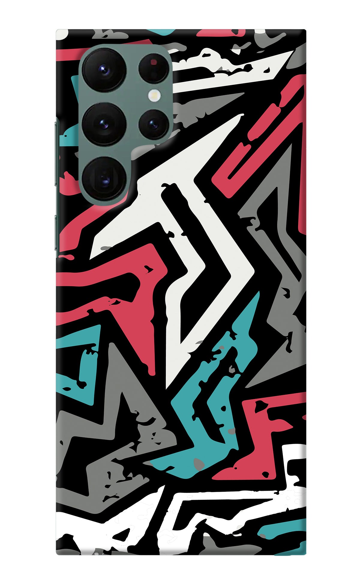 Geometric Graffiti Samsung S22 Ultra Back Cover