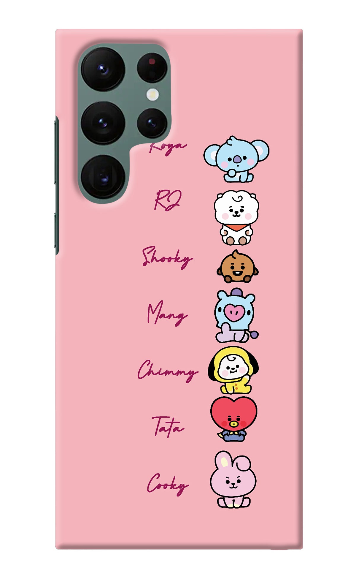 BTS names Samsung S22 Ultra Back Cover