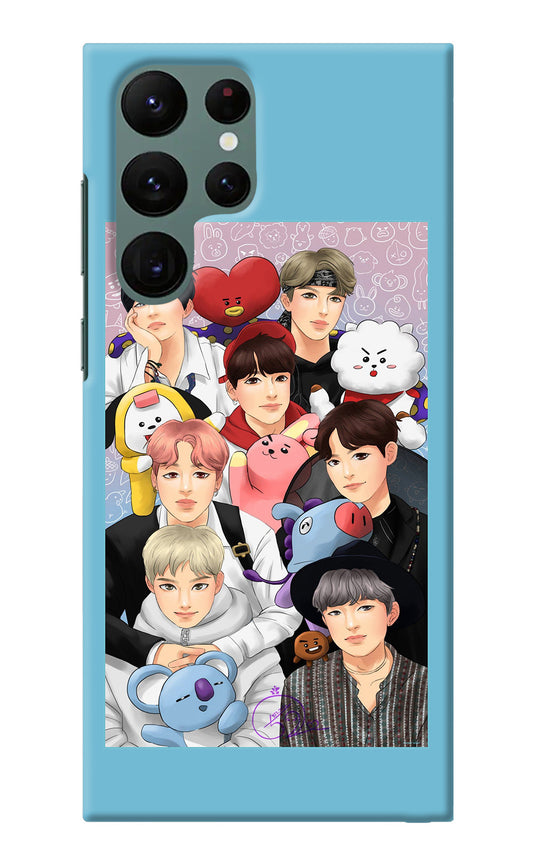 BTS with animals Samsung S22 Ultra Back Cover