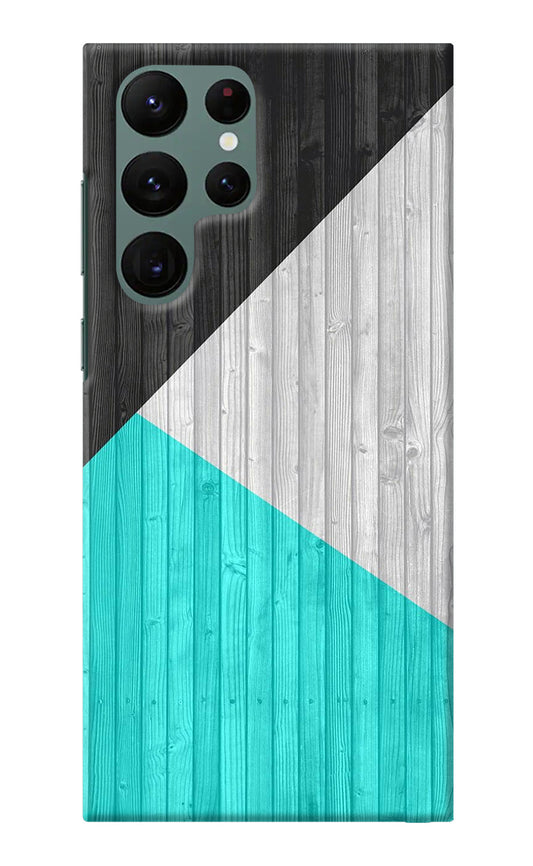 Wooden Abstract Samsung S22 Ultra Back Cover