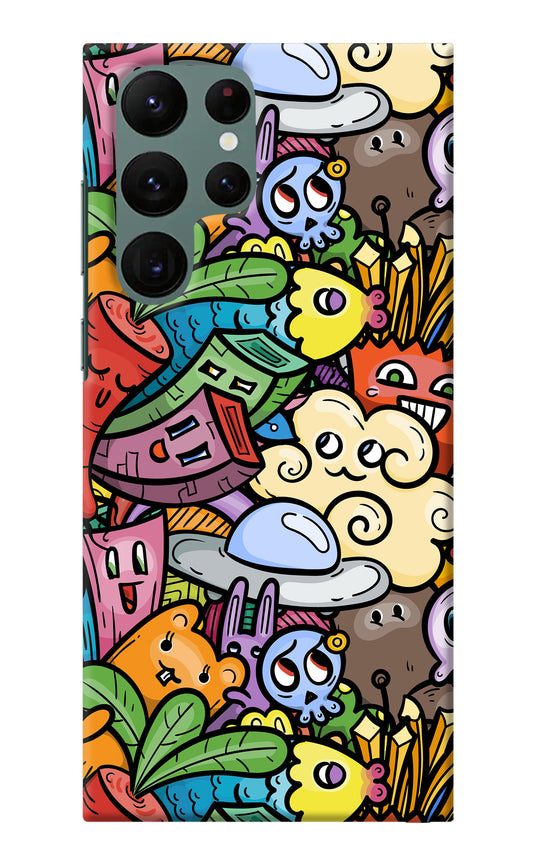 Veggie Doodle Samsung S22 Ultra Back Cover