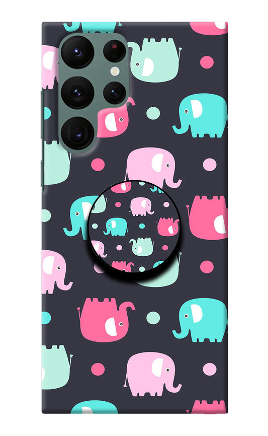 Baby Elephants Samsung S22 Ultra Pop Case