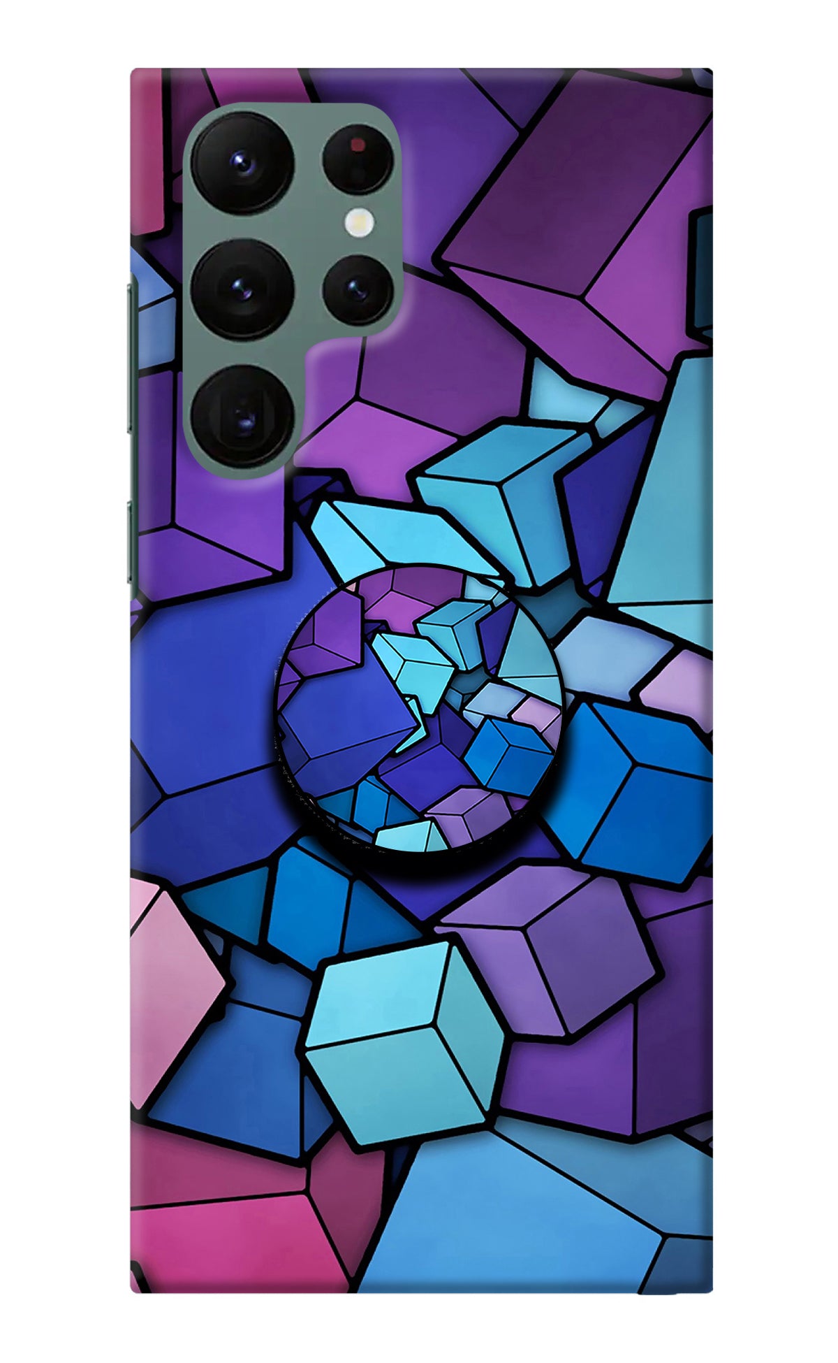 Cubic Abstract Samsung S22 Ultra Pop Case