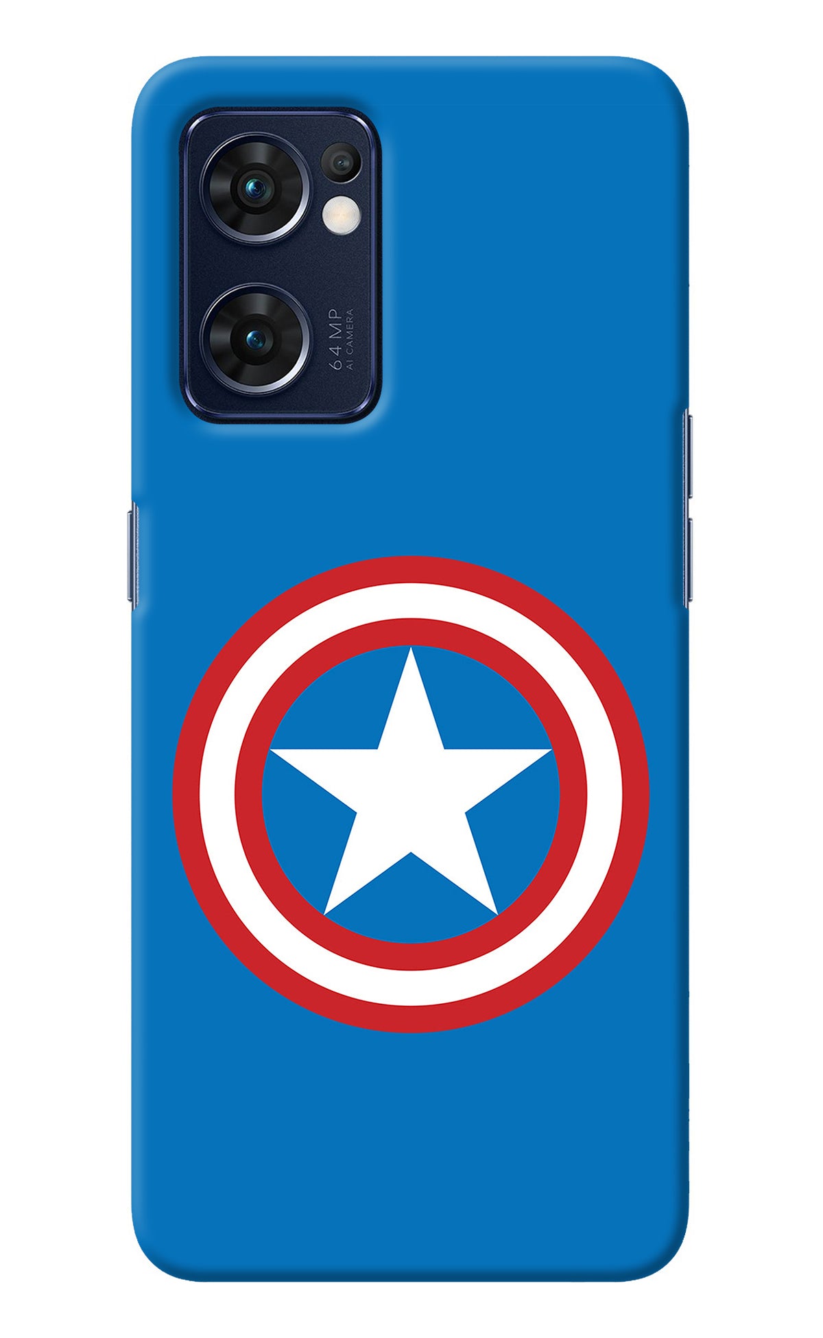 Captain America Logo Oppo Reno7 5G Back Cover