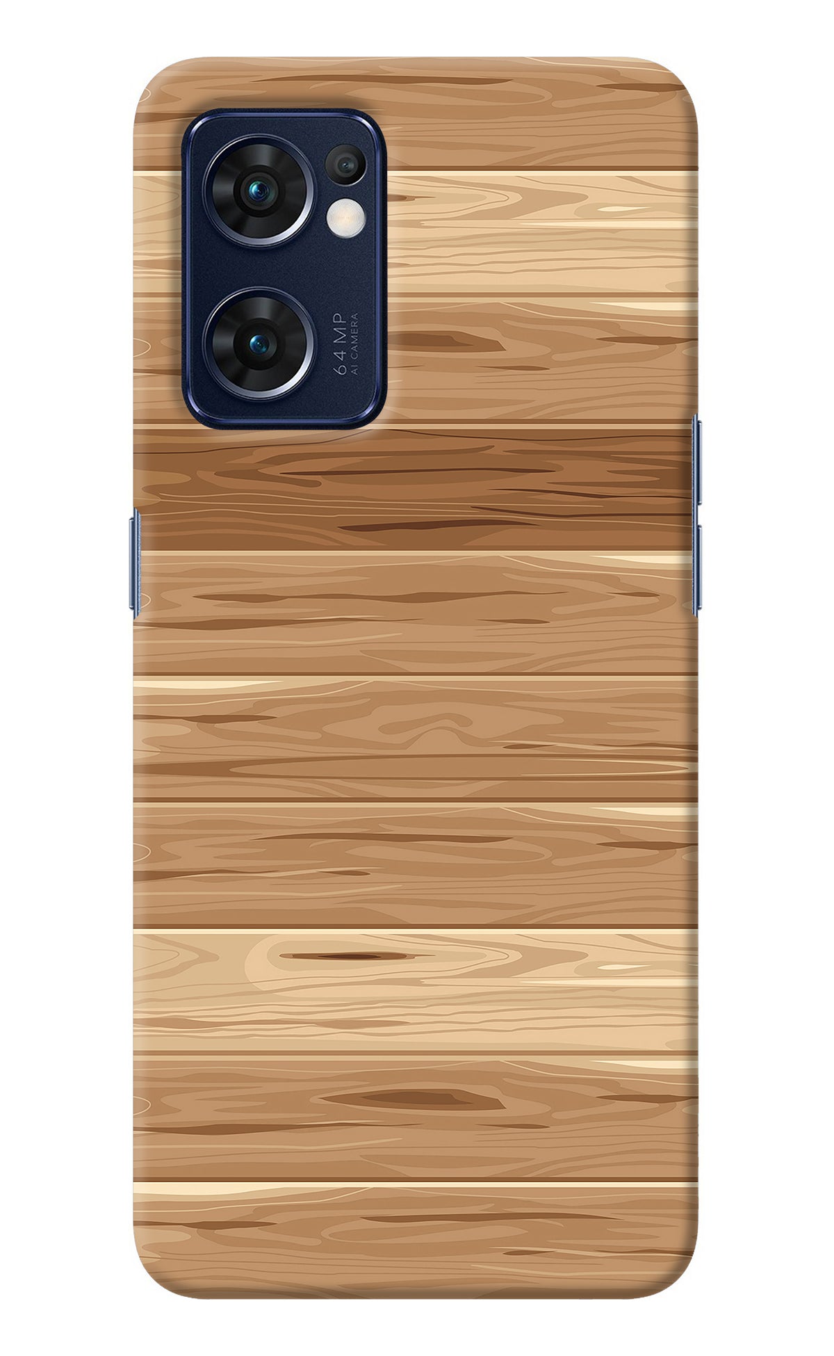 Wooden Vector Oppo Reno7 5G Back Cover