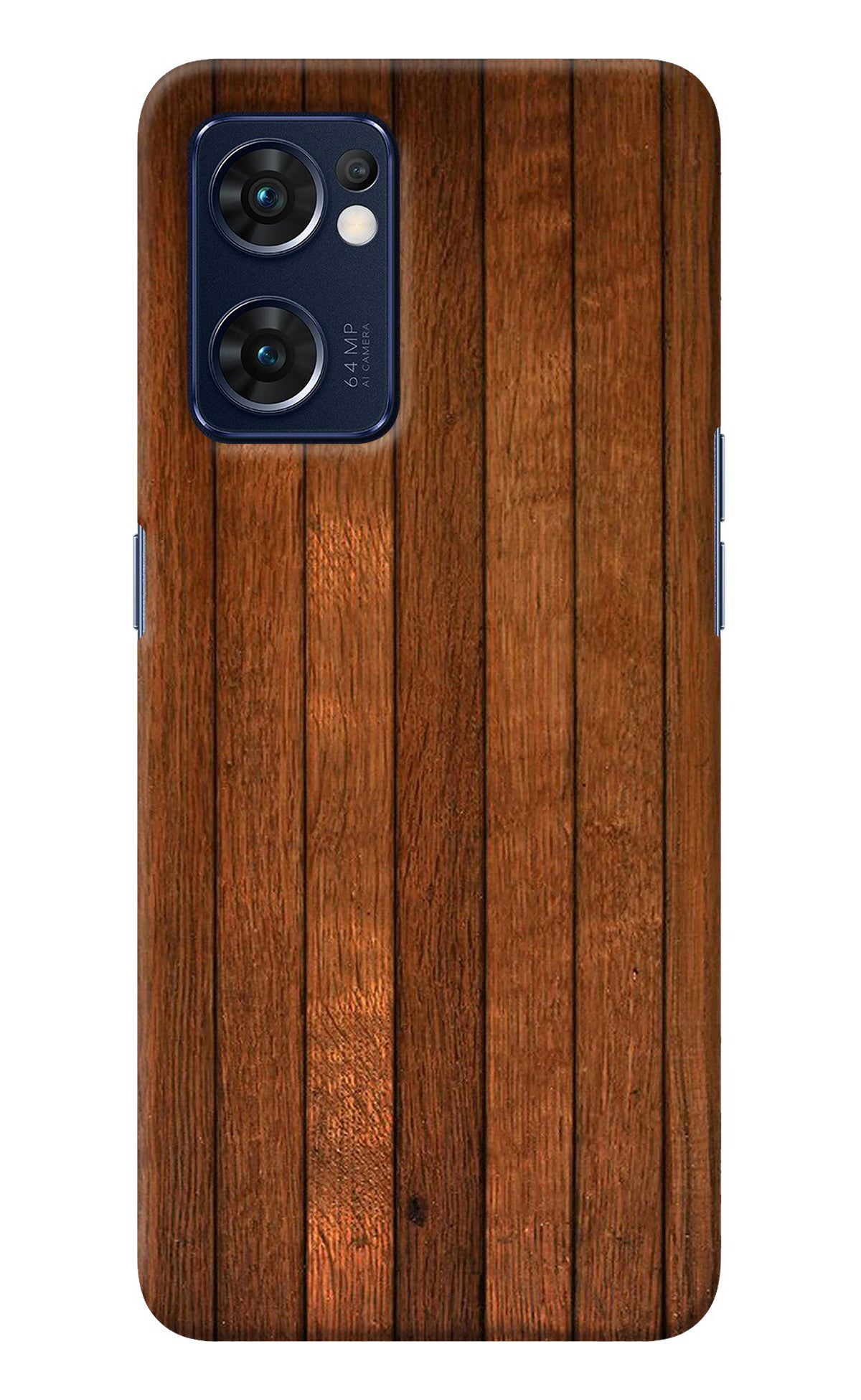 Wooden Artwork Bands Oppo Reno7 5G Back Cover