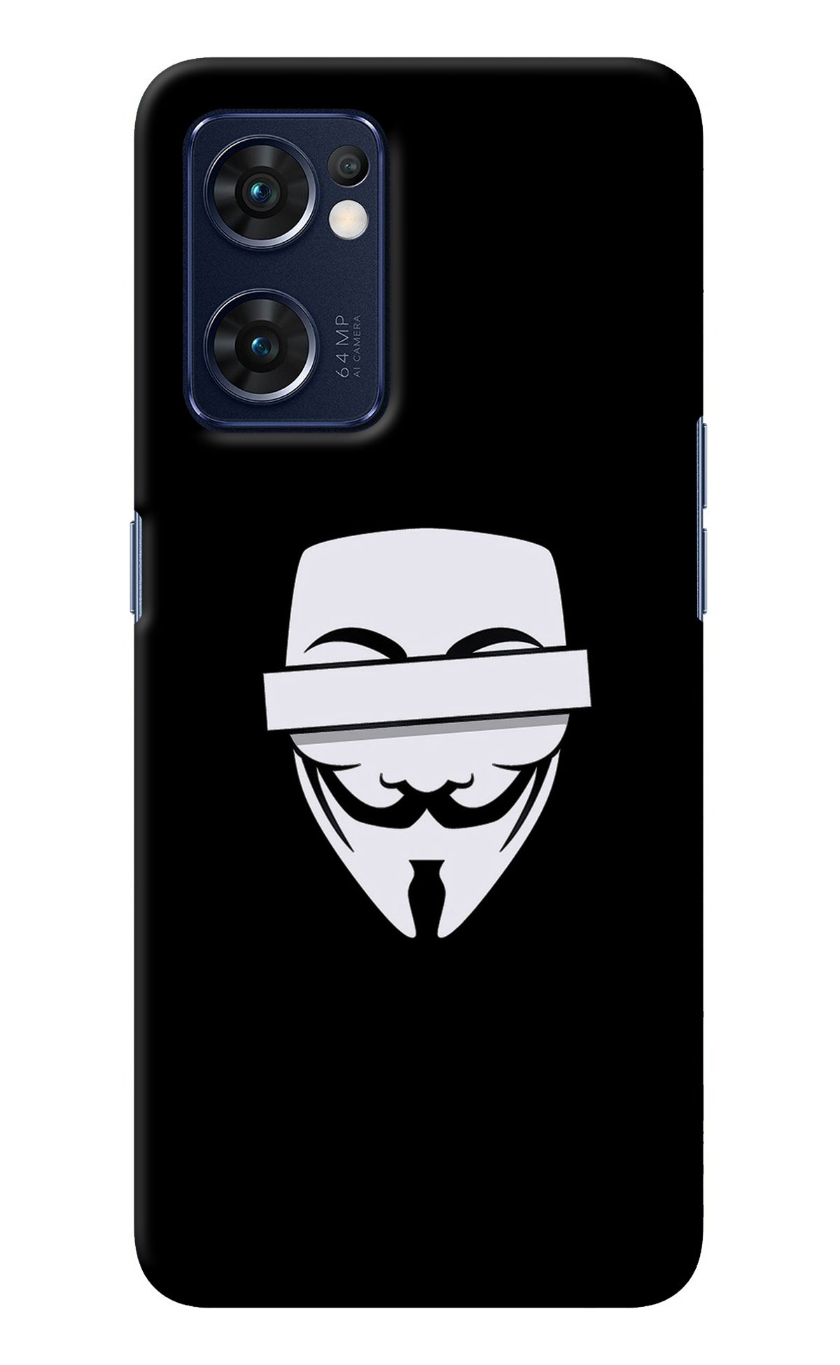 Anonymous Face Oppo Reno7 5G Back Cover