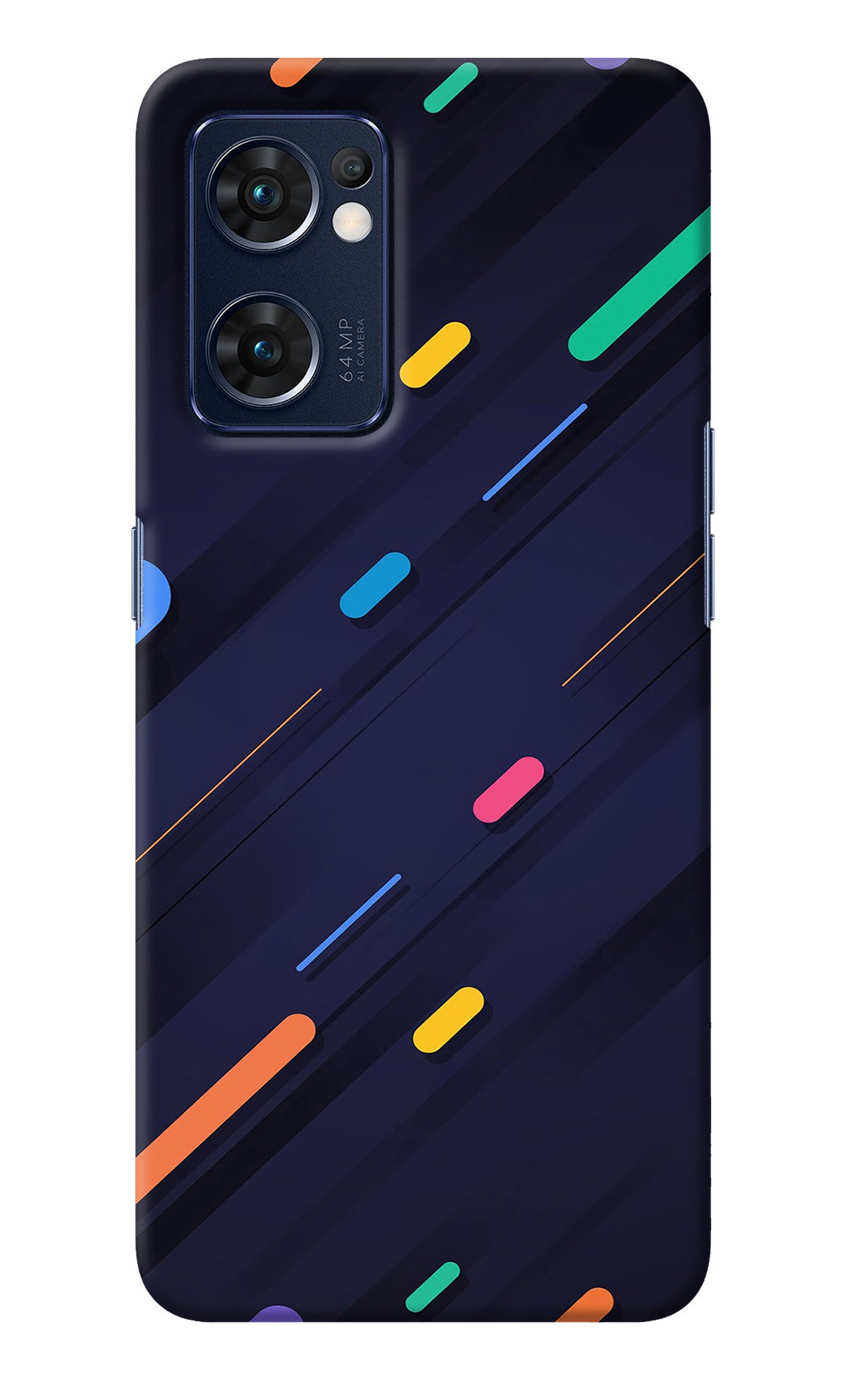 Abstract Design Oppo Reno7 5G Back Cover