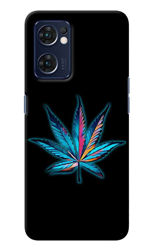 Weed Oppo Reno7 5G Back Cover