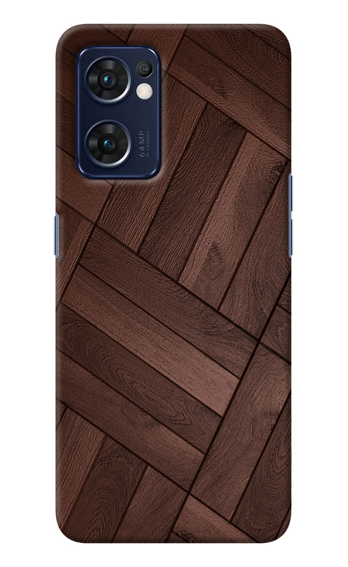 Wooden Texture Design Oppo Reno7 5G Back Cover