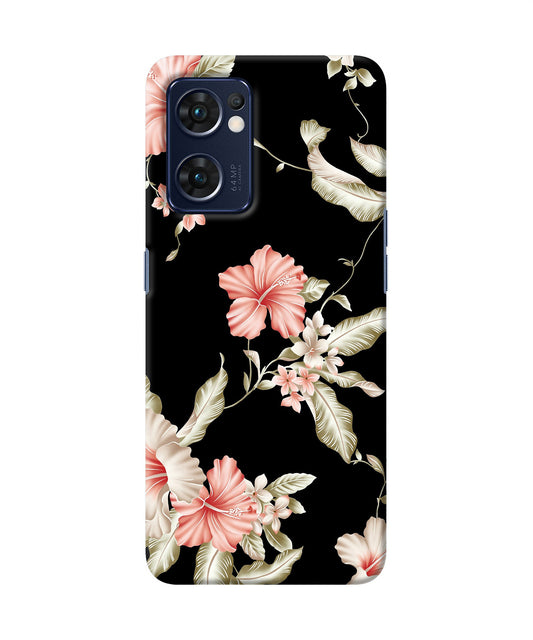 Flowers Oppo Reno7 5G Back Cover