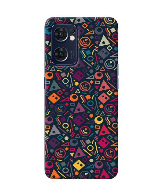 Geometric Abstract Oppo Reno7 5G Back Cover