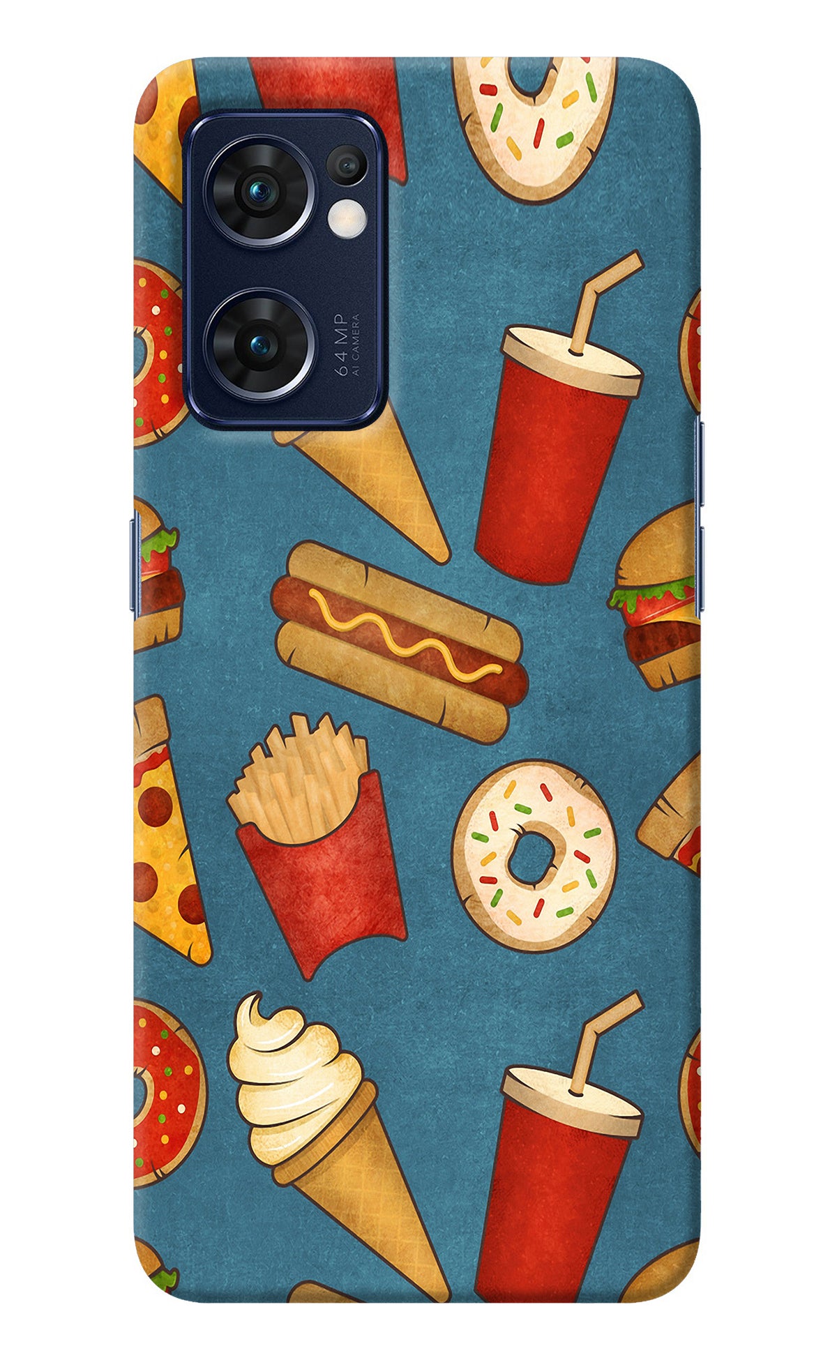 Foodie Oppo Reno7 5G Back Cover