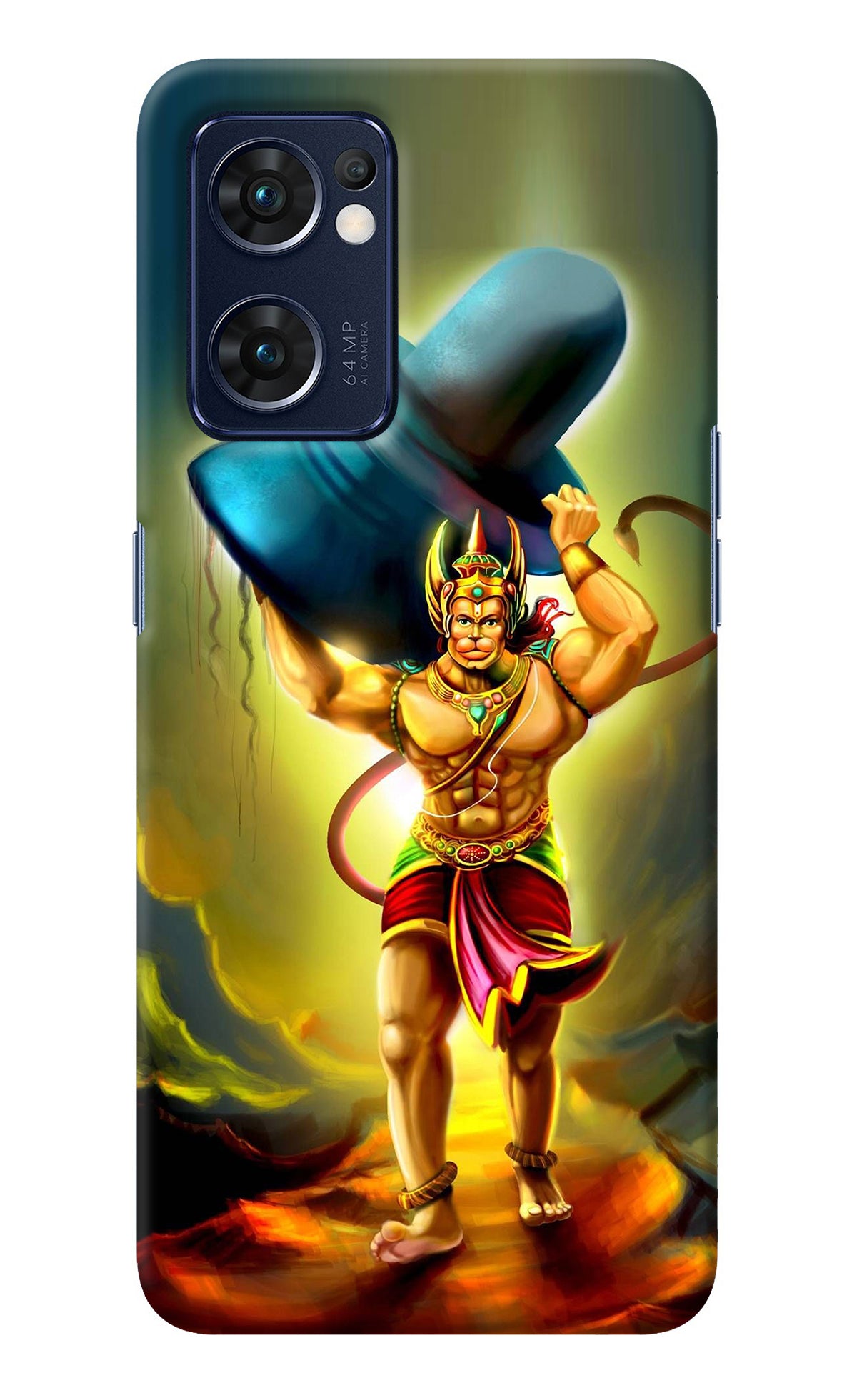 Lord Hanuman Oppo Reno7 5G Back Cover