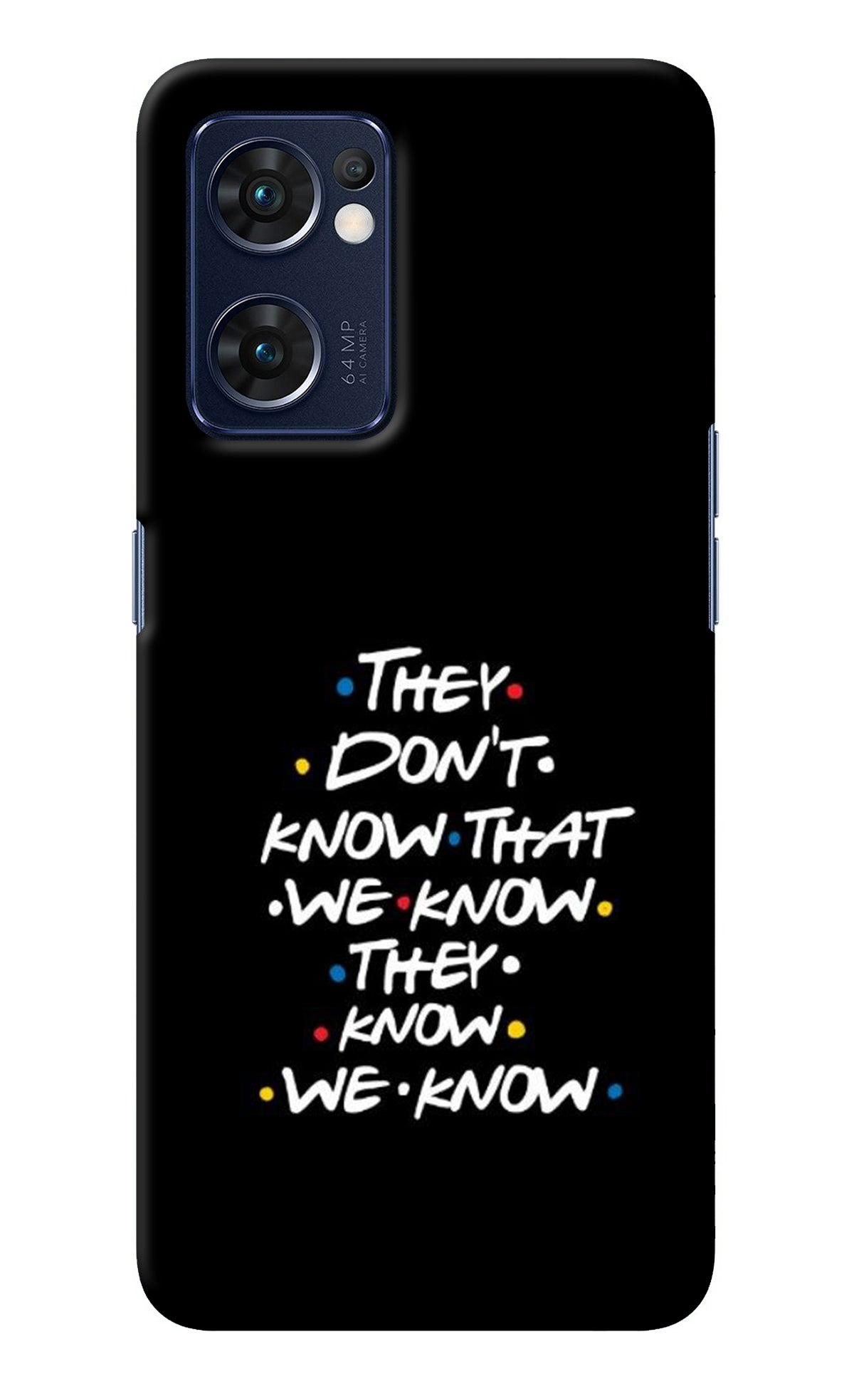 FRIENDS Dialogue Oppo Reno7 5G Back Cover