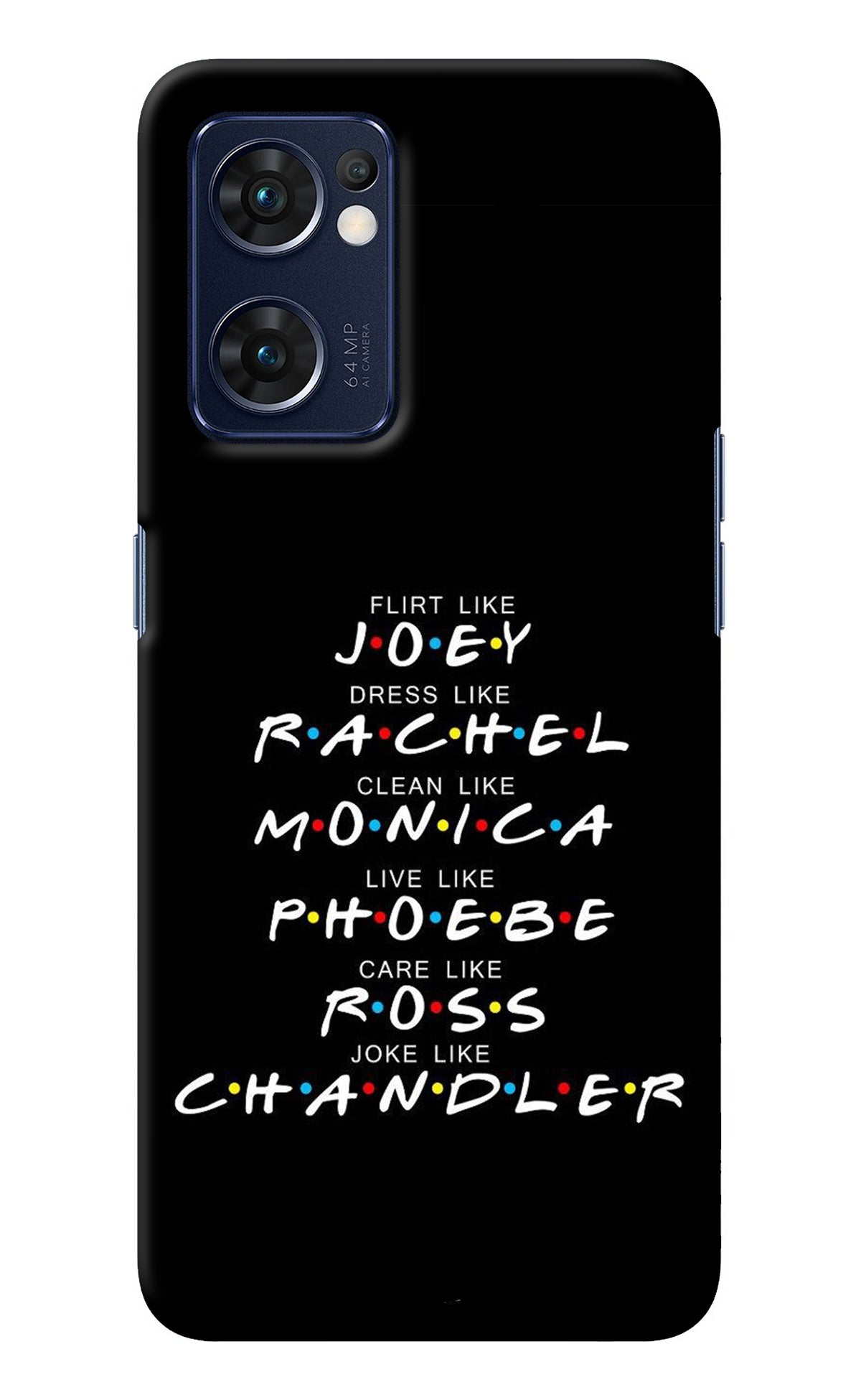 FRIENDS Character Oppo Reno7 5G Back Cover