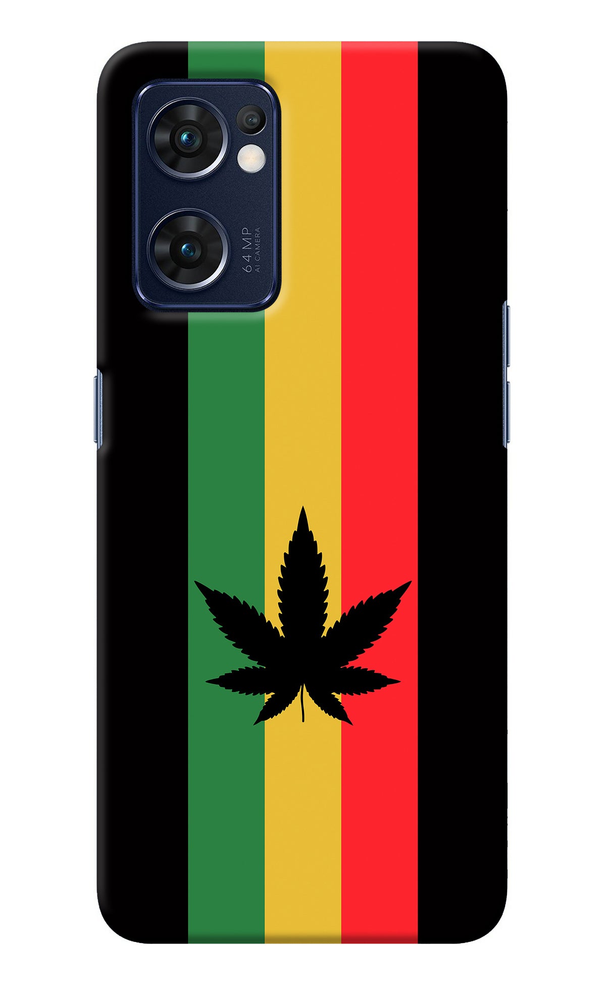 Weed Flag Oppo Reno7 5G Back Cover