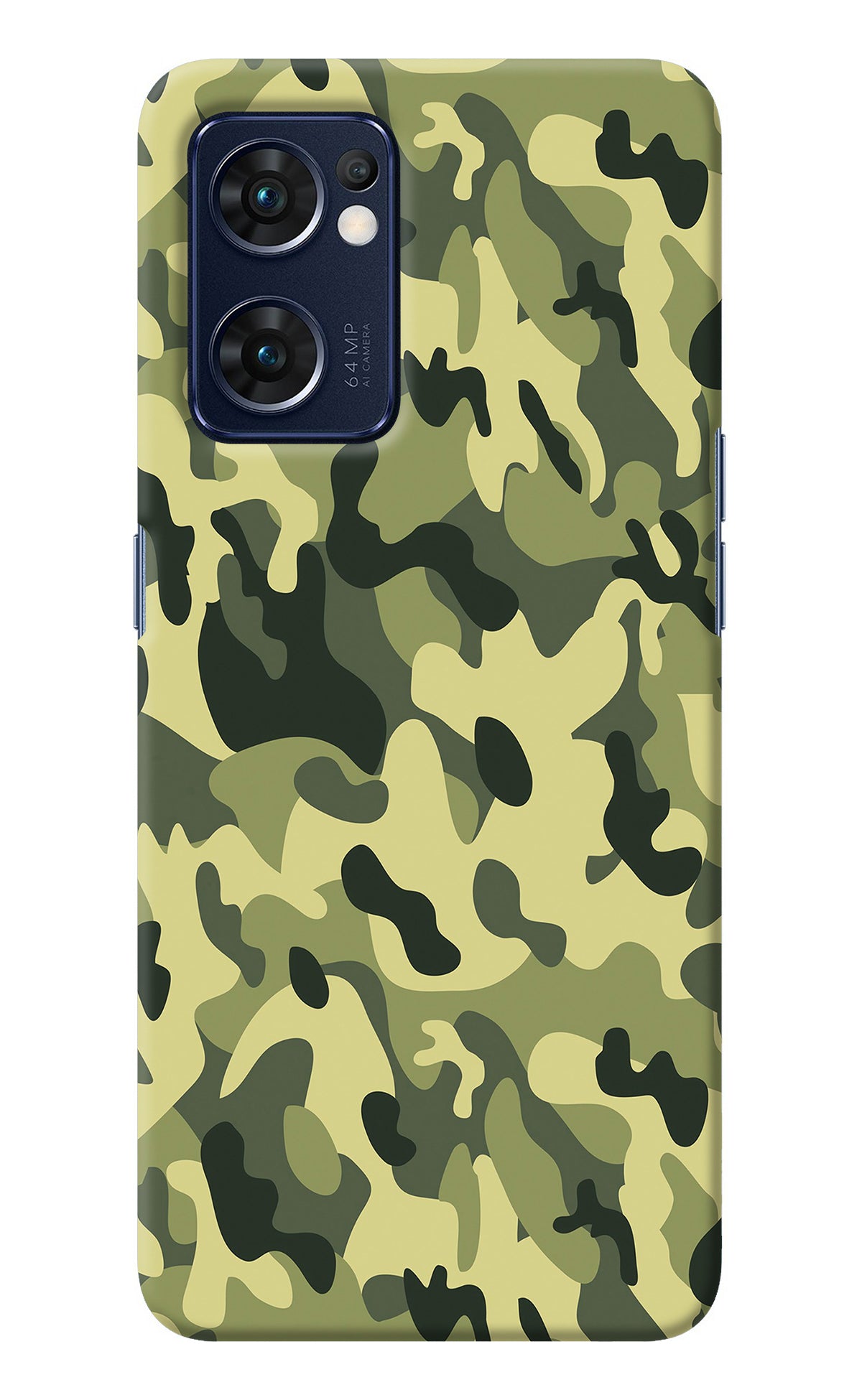 Camouflage Oppo Reno7 5G Back Cover