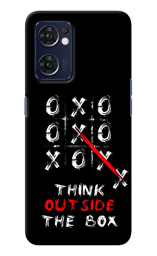Think out of the BOX Oppo Reno7 5G Back Cover