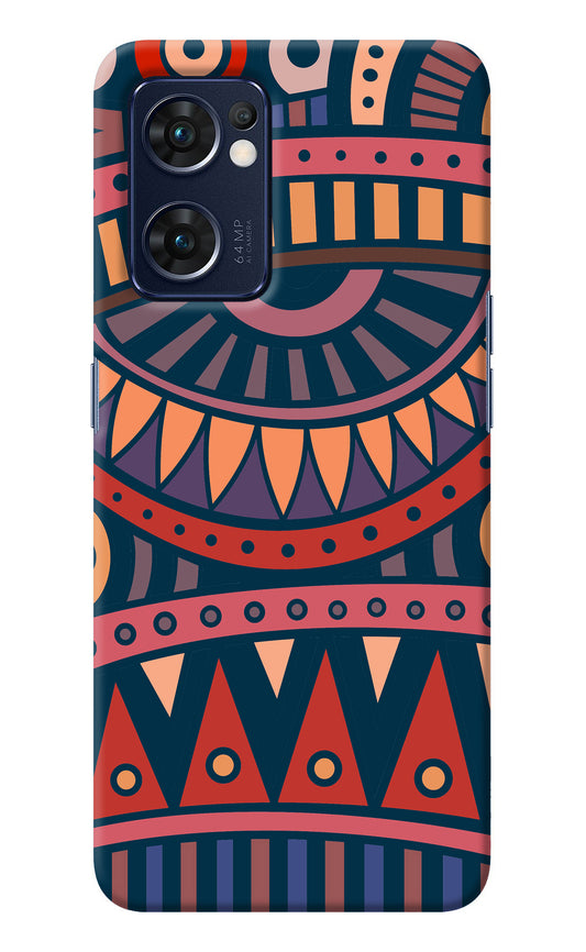 African Culture Design Oppo Reno7 5G Back Cover