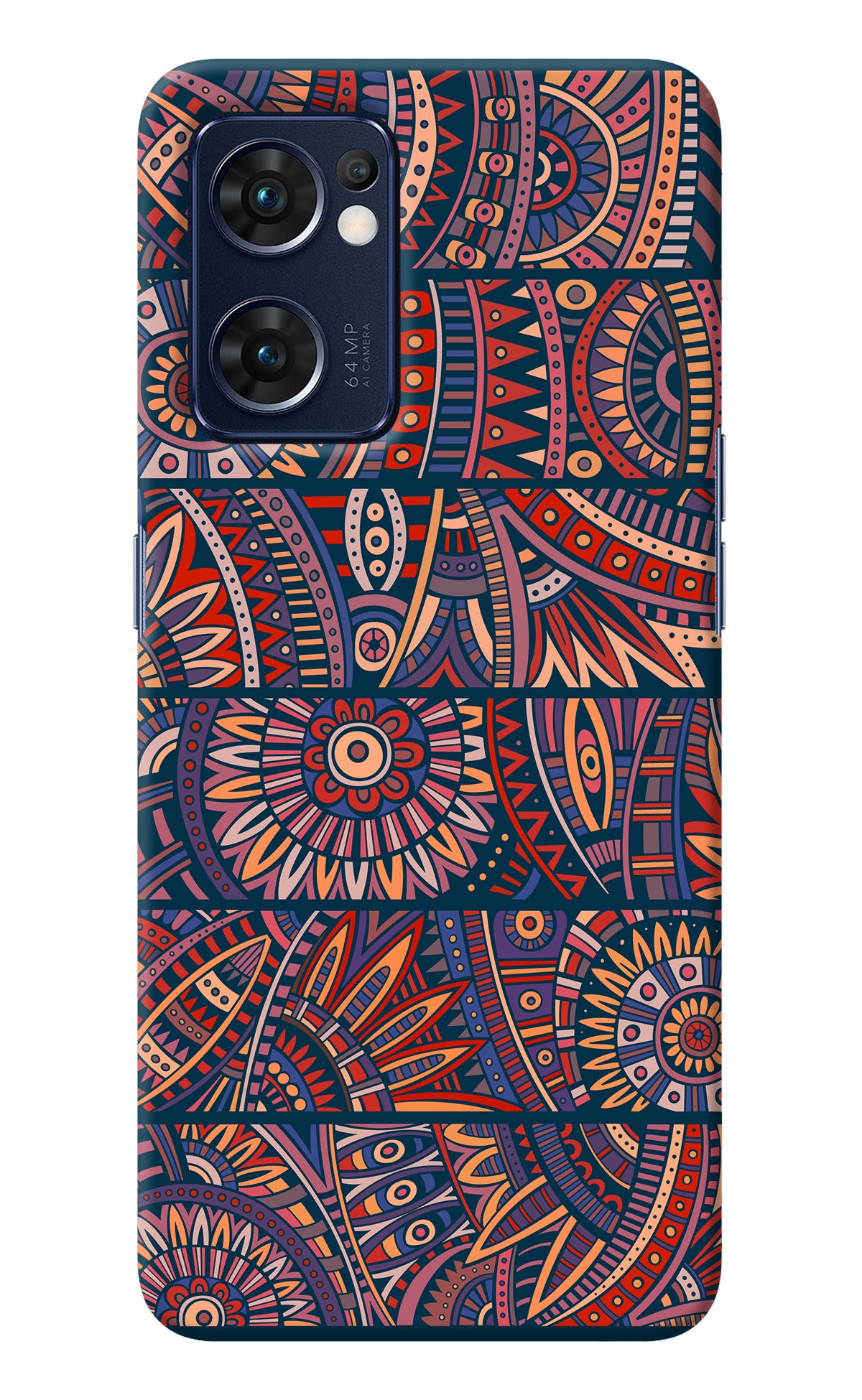 African Culture Design Oppo Reno7 5G Back Cover