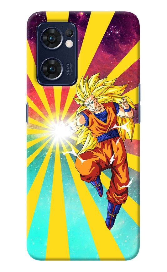 Goku Super Saiyan Oppo Reno7 5G Back Cover