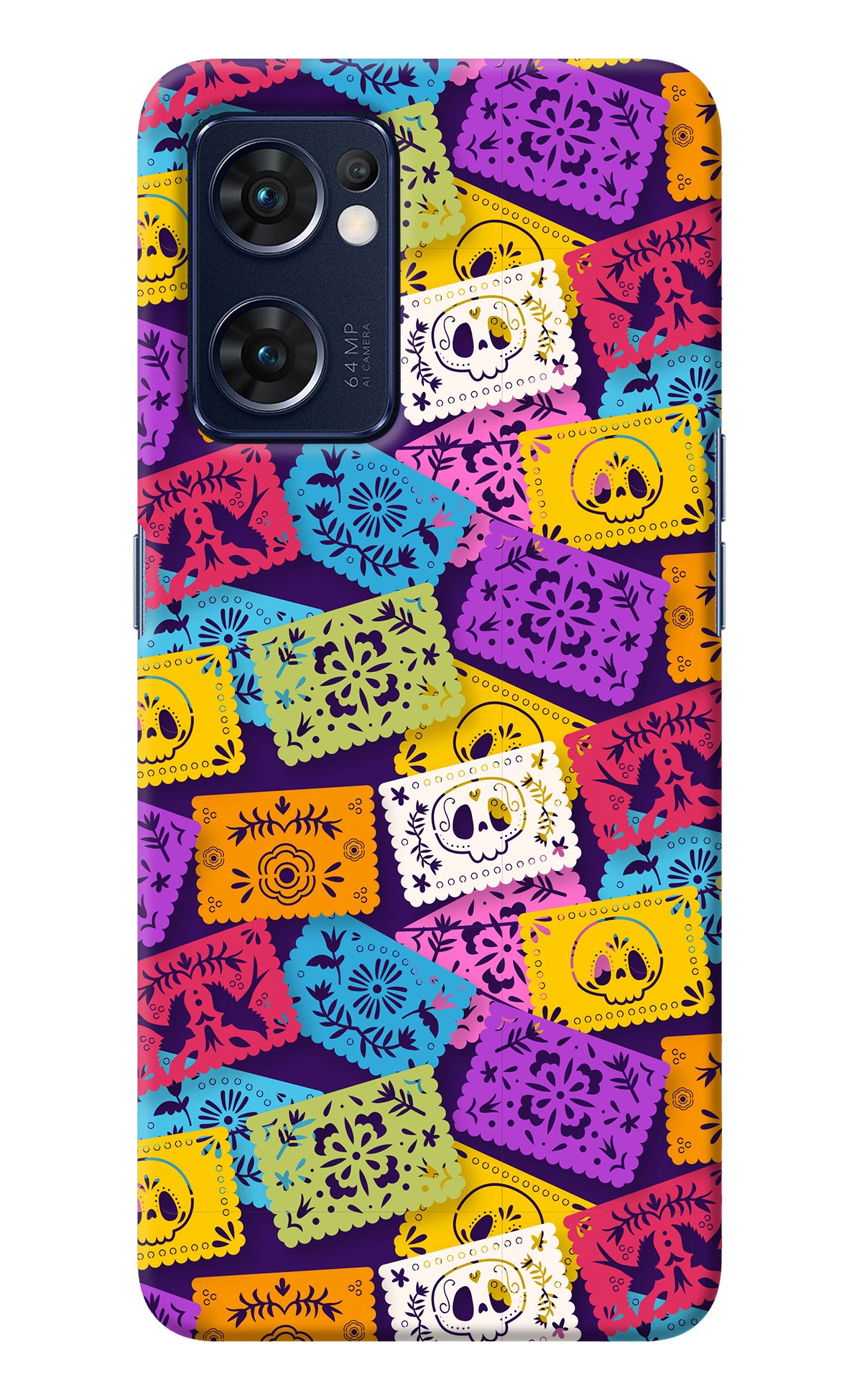 Mexican Pattern Oppo Reno7 5G Back Cover