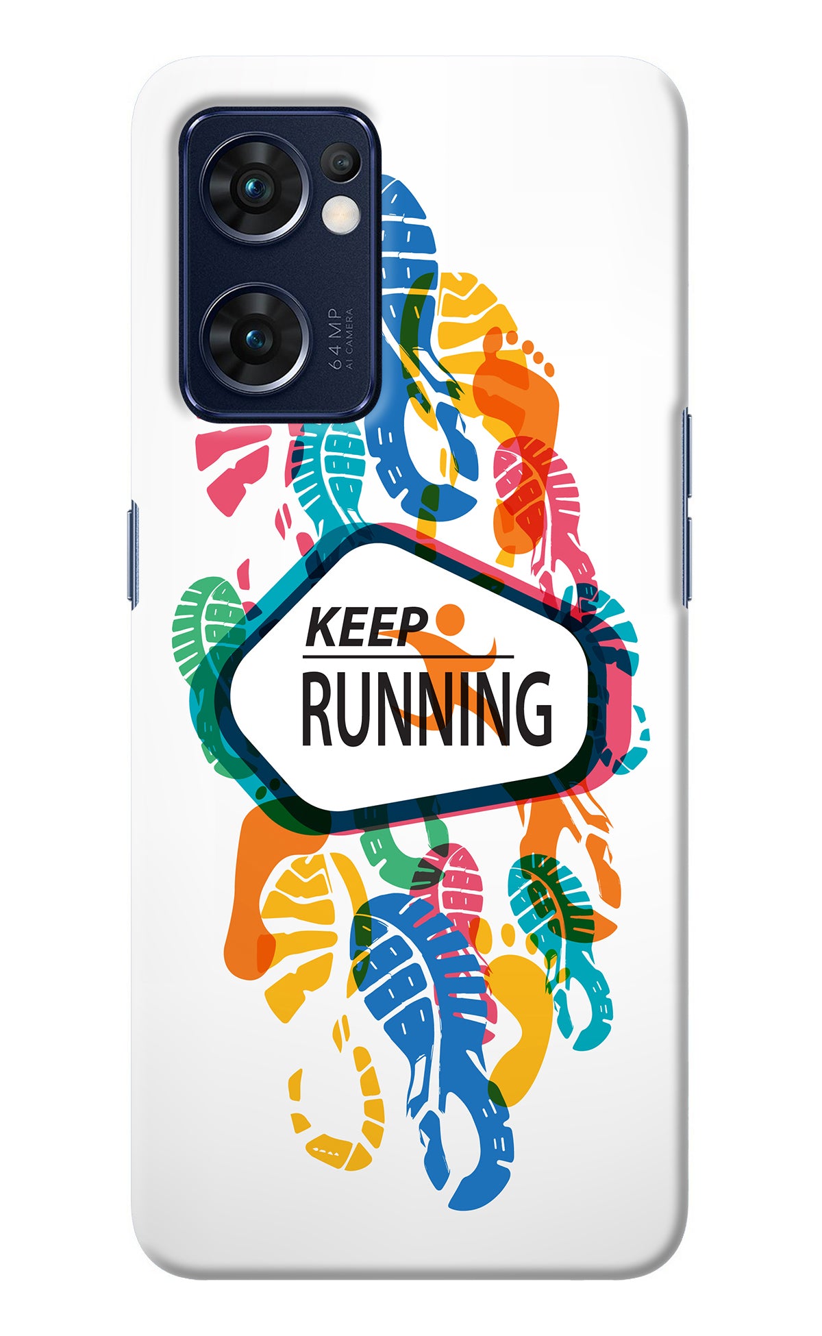 Keep Running Oppo Reno7 5G Back Cover