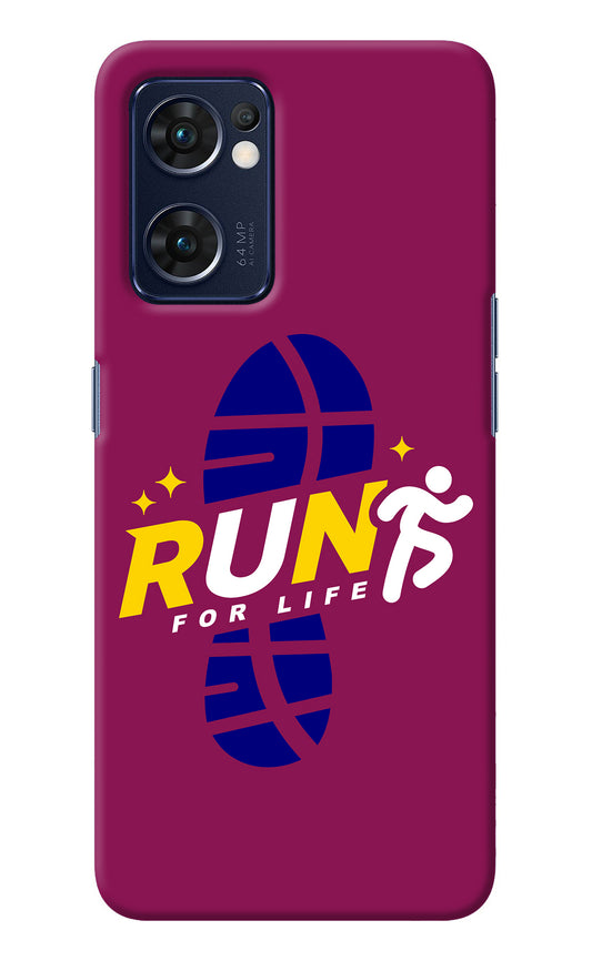 Run for Life Oppo Reno7 5G Back Cover
