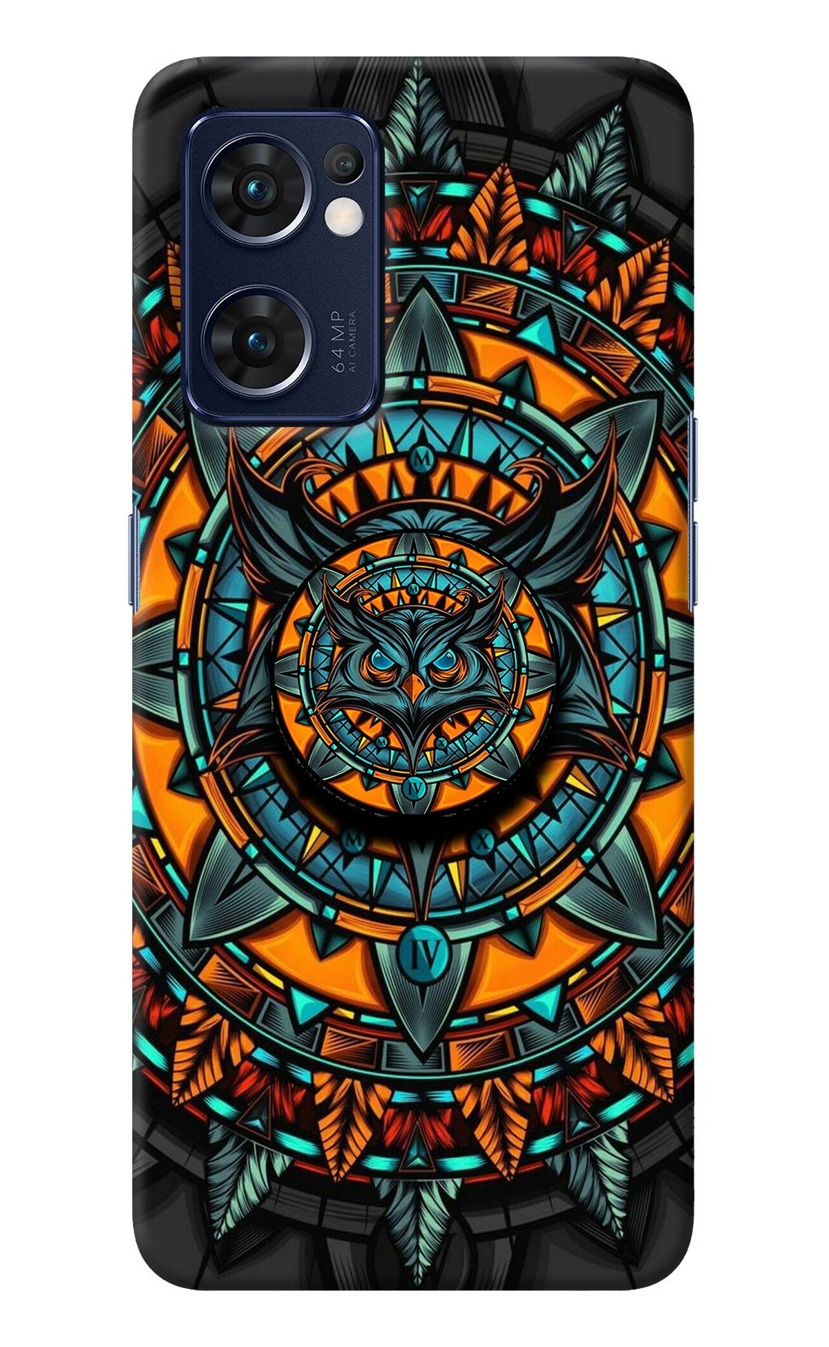 Angry Owl Oppo Reno7 5G Pop Case