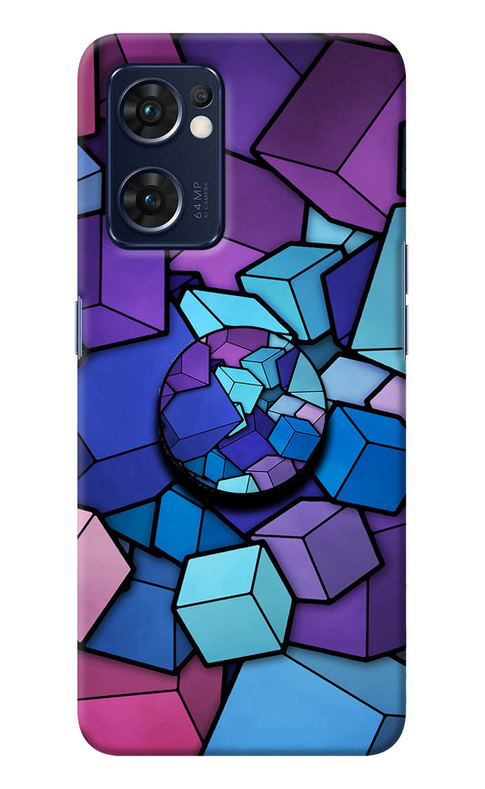 Cubic Abstract Oppo Reno7 5G Pop Case