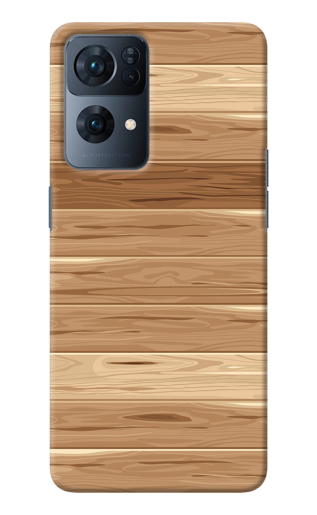 Wooden Vector Oppo Reno7 Pro 5G Back Cover