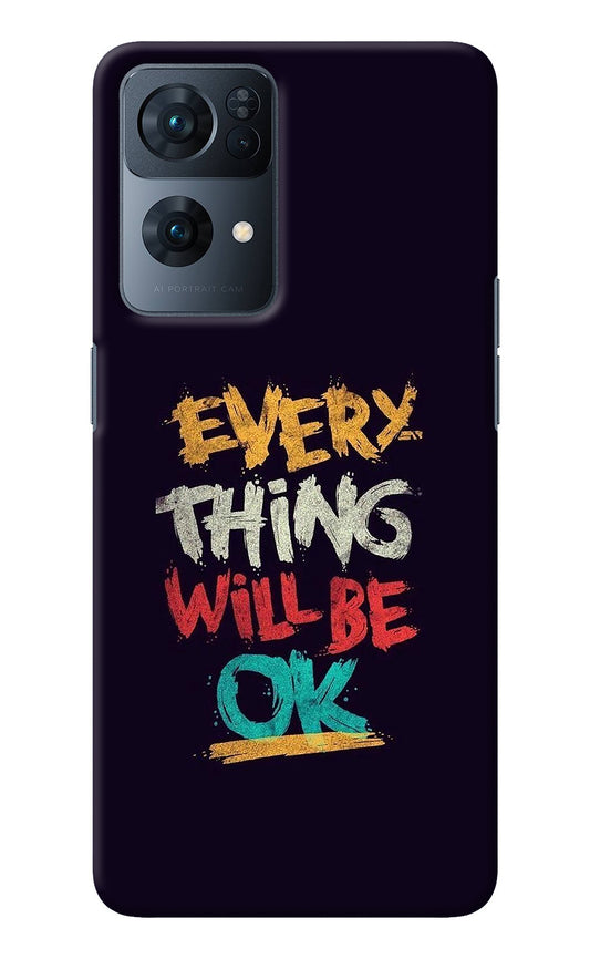 Everything Will Be Ok Oppo Reno7 Pro 5G Back Cover