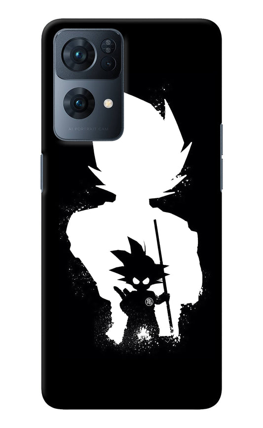 Goku Shadow Oppo Reno7 Pro 5G Back Cover