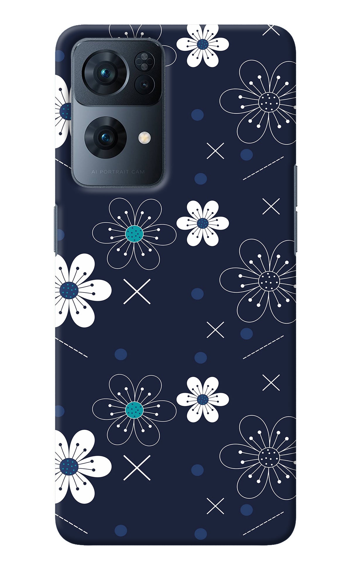 Flowers Oppo Reno7 Pro 5G Back Cover