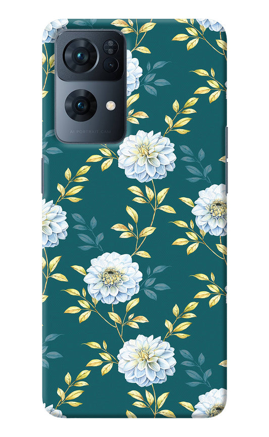 Flowers Oppo Reno7 Pro 5G Back Cover