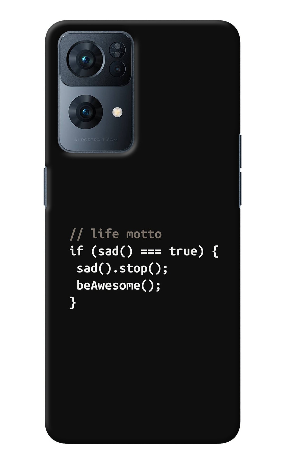 Life Motto Code Oppo Reno7 Pro 5G Back Cover