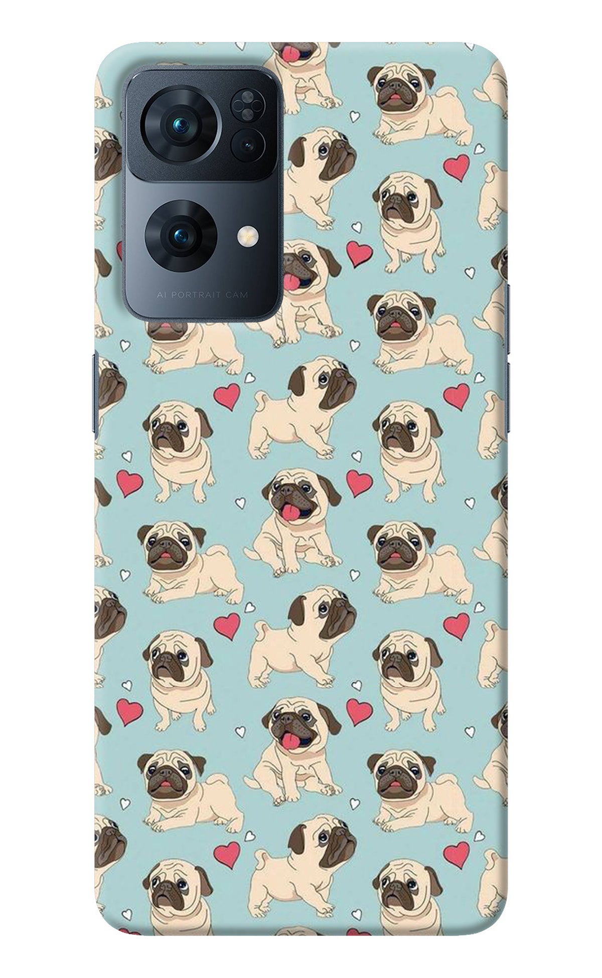 Pug Dog Oppo Reno7 Pro 5G Back Cover