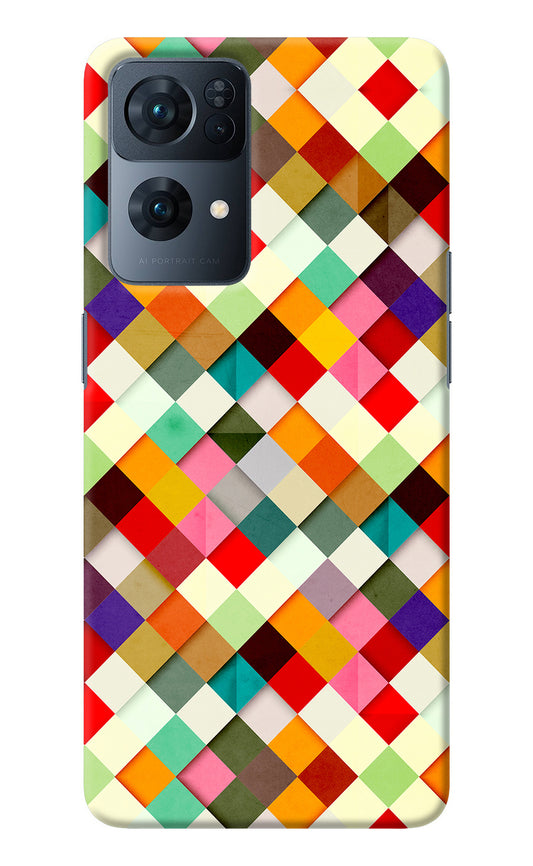 Geometric Abstract Colorful Oppo Reno7 Pro 5G Back Cover