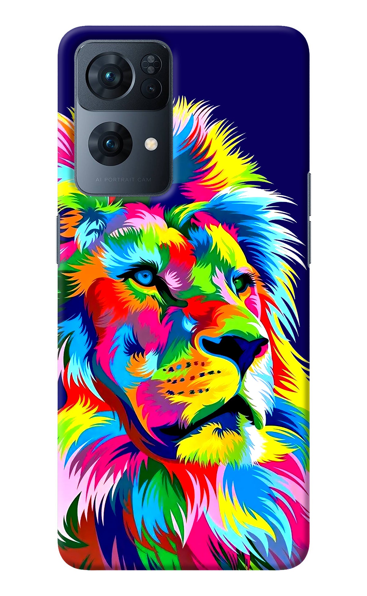 Vector Art Lion Oppo Reno7 Pro 5G Back Cover