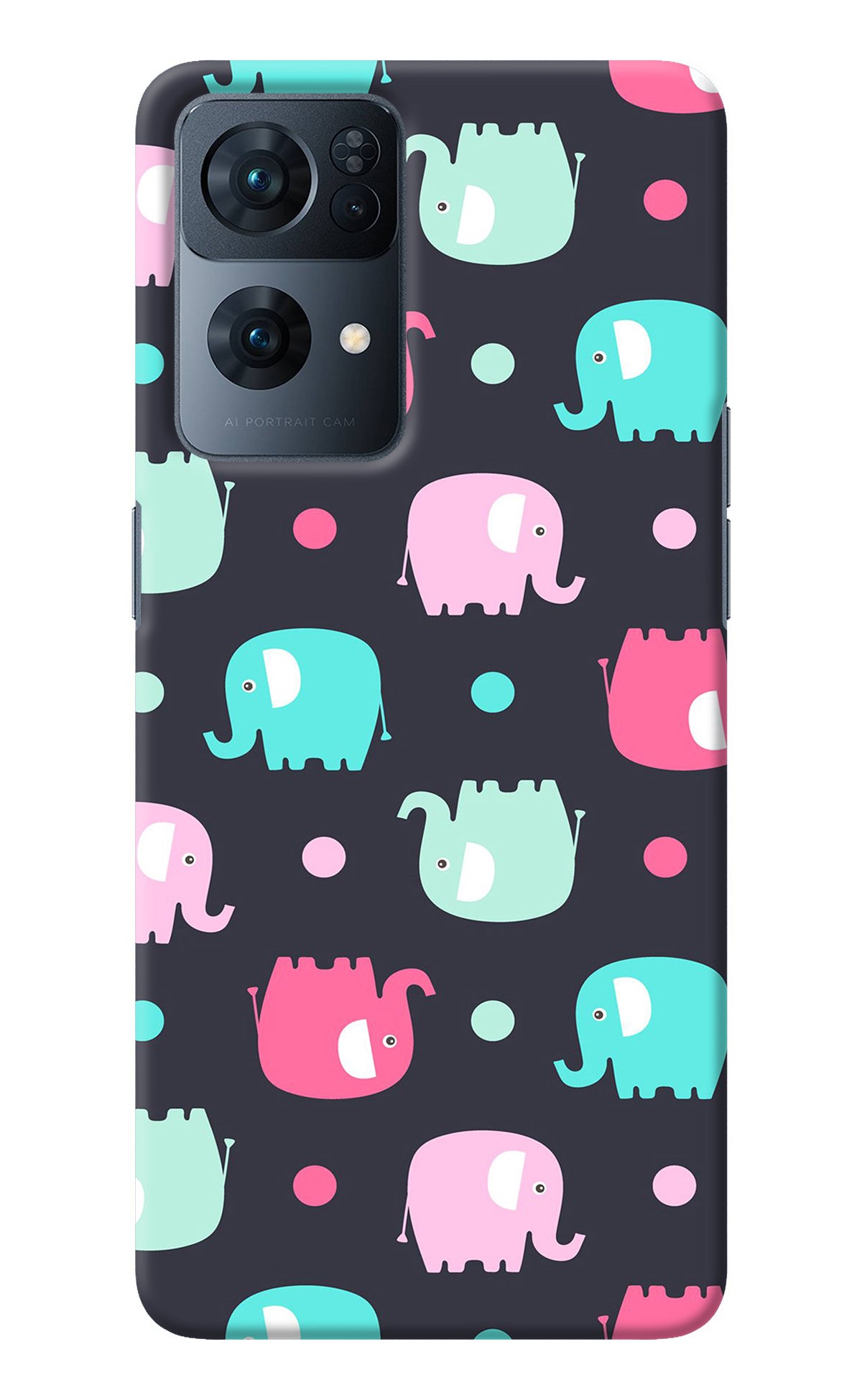 Elephants Oppo Reno7 Pro 5G Back Cover