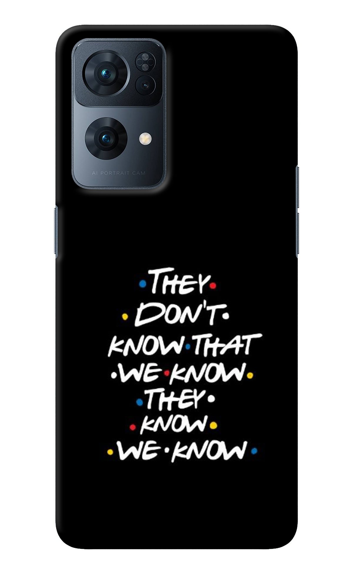 FRIENDS Dialogue Oppo Reno7 Pro 5G Back Cover