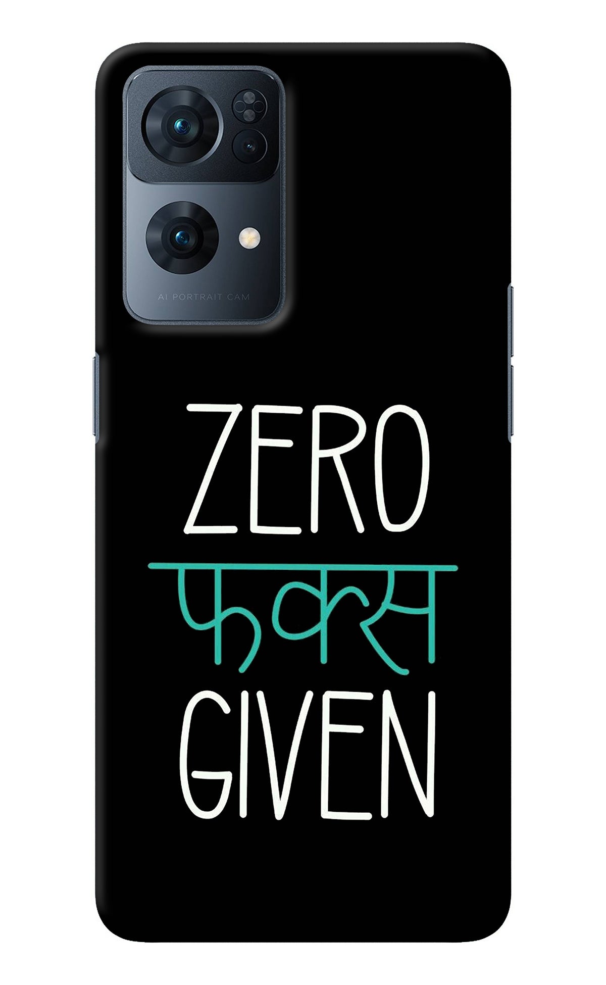 Zero Fucks Given Oppo Reno7 Pro 5G Back Cover