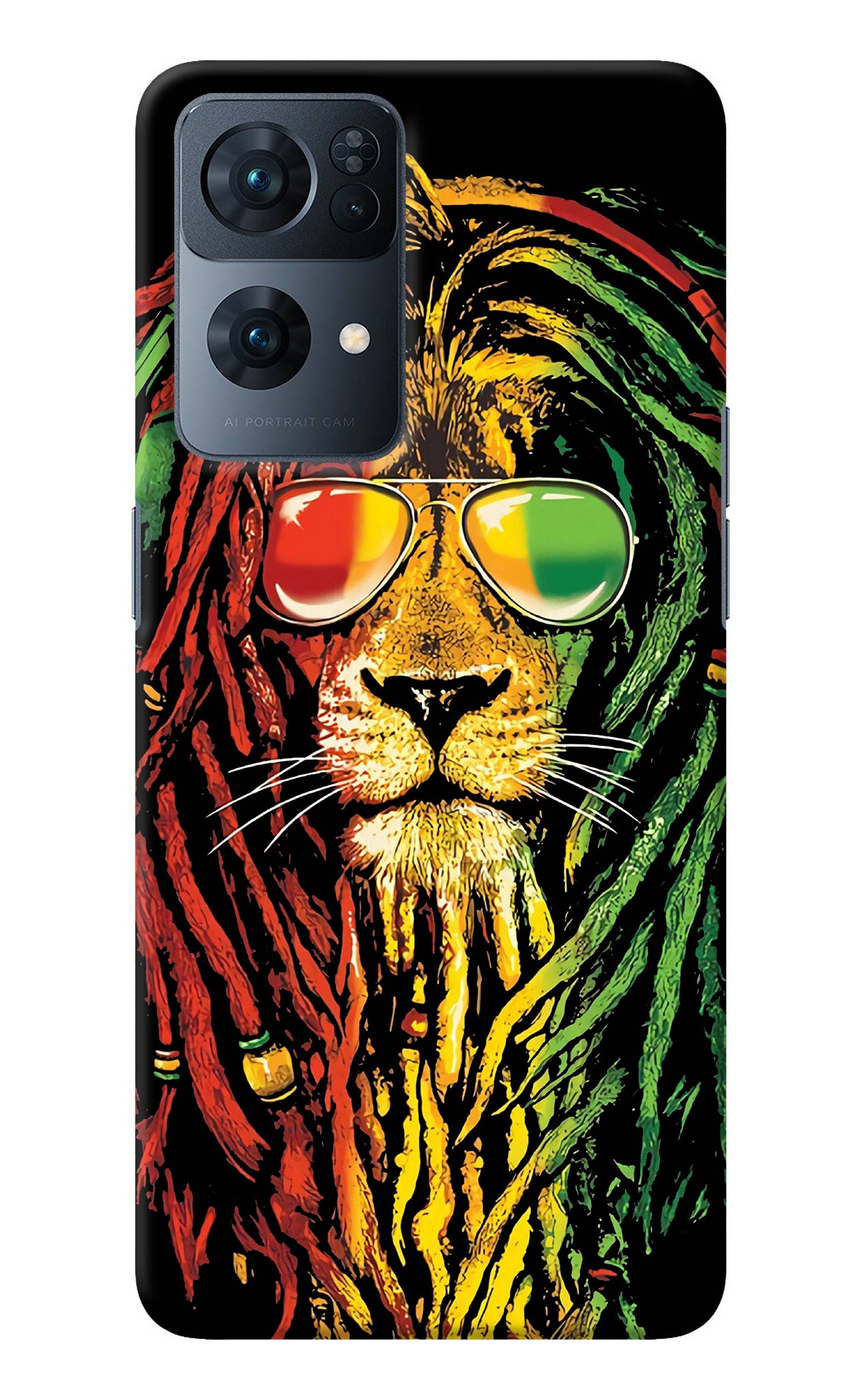 Rasta Lion Oppo Reno7 Pro 5G Back Cover