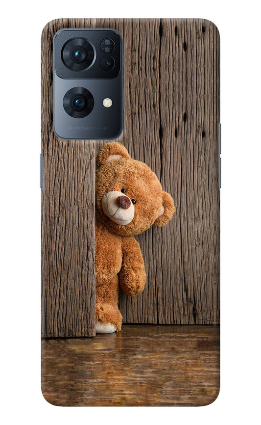 Teddy Wooden Oppo Reno7 Pro 5G Back Cover