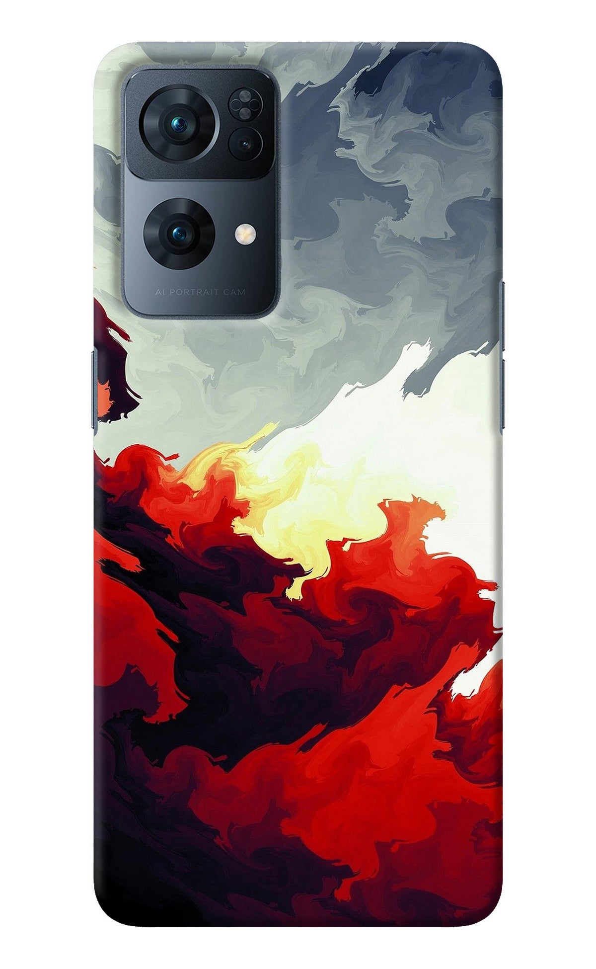 Fire Cloud Oppo Reno7 Pro 5G Back Cover