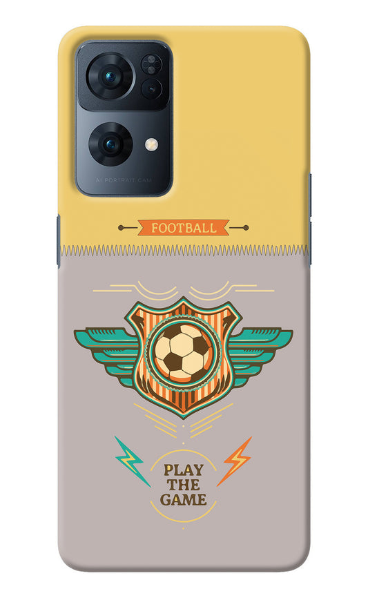 Football Oppo Reno7 Pro 5G Back Cover