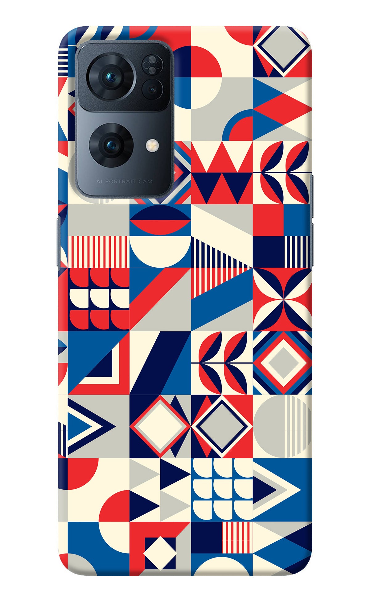 Colorful Pattern Oppo Reno7 Pro 5G Back Cover