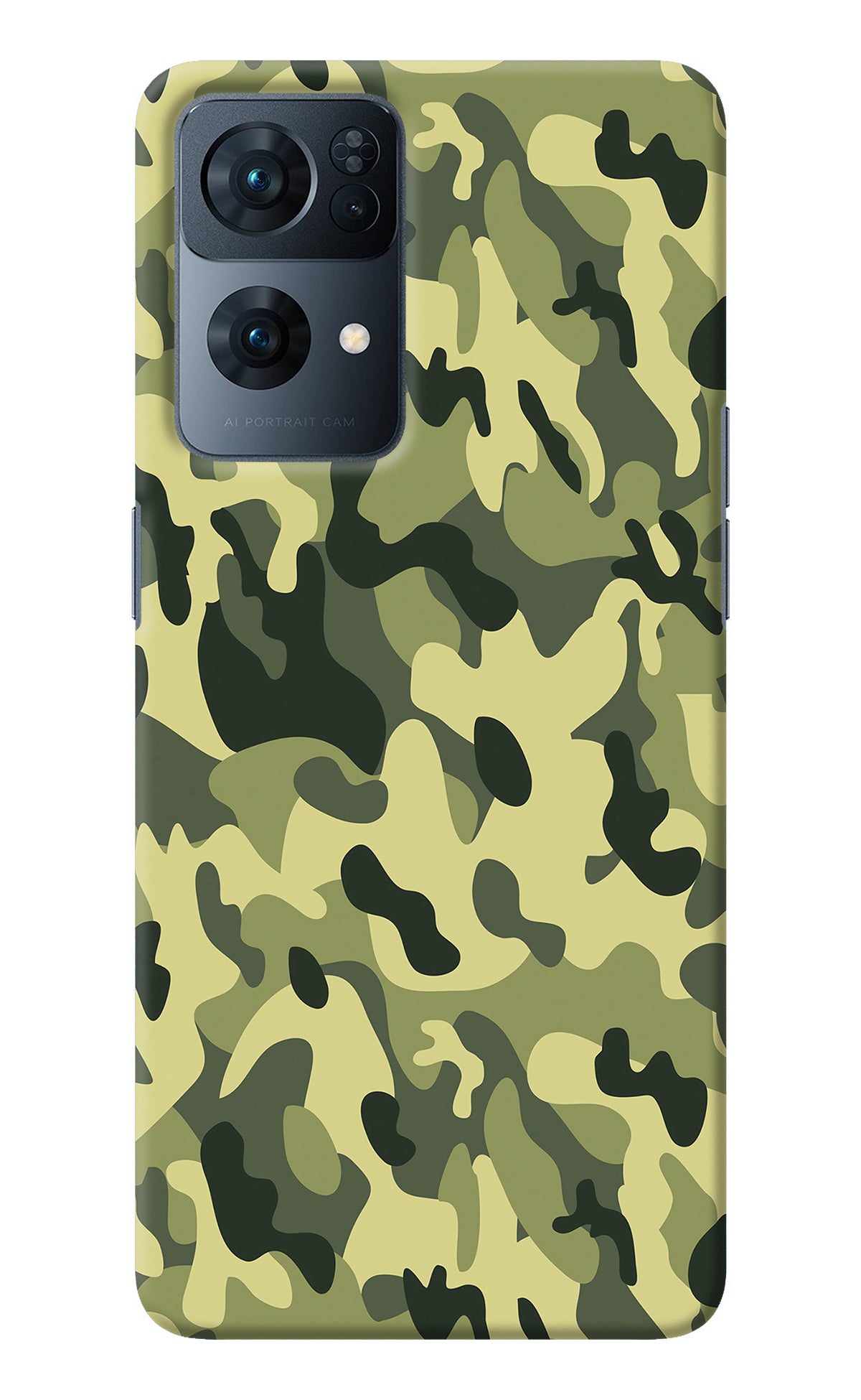 Camouflage Oppo Reno7 Pro 5G Back Cover