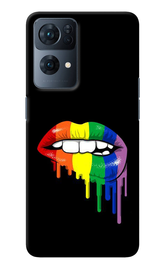 Lips Biting Oppo Reno7 Pro 5G Back Cover